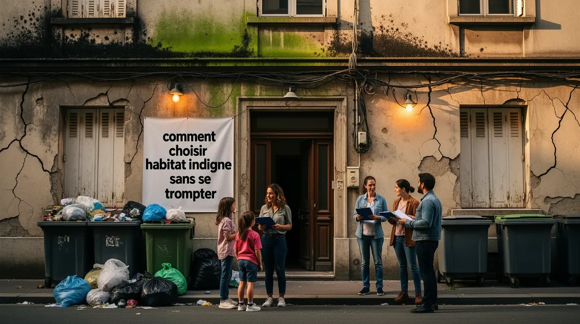 Immeuble ancien indigne humidité familles sécurité