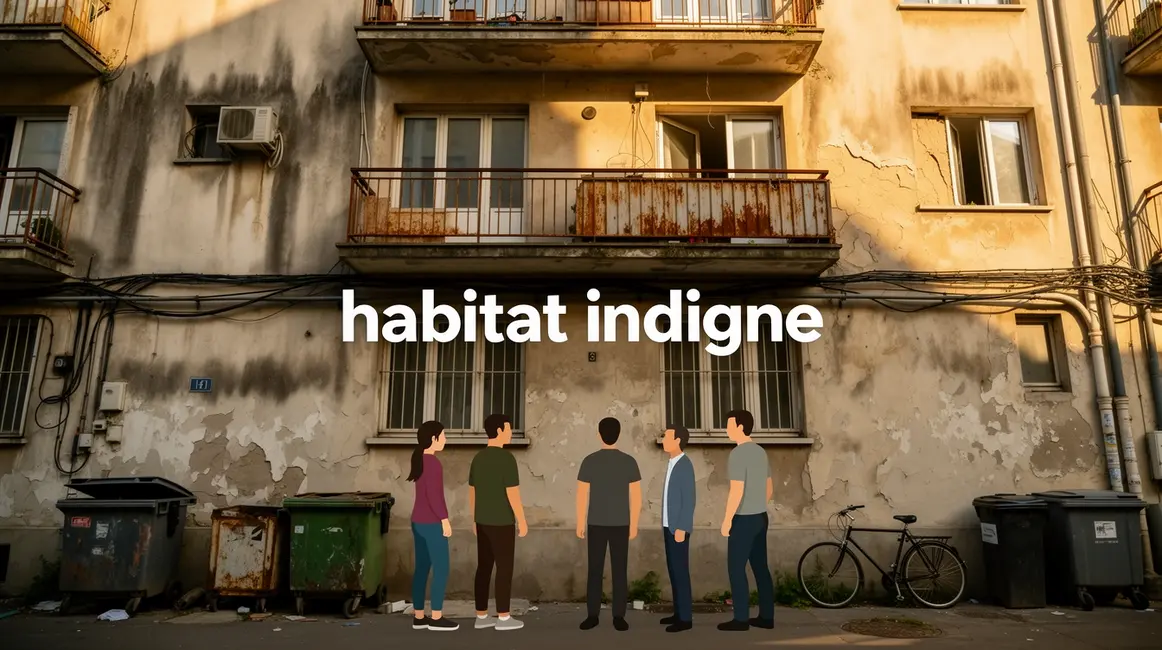 Façade immeuble habitat indigne humidité