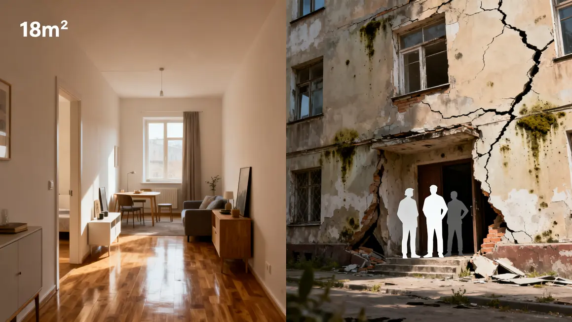 Habitat indigne logement non décent comparaison visuelle