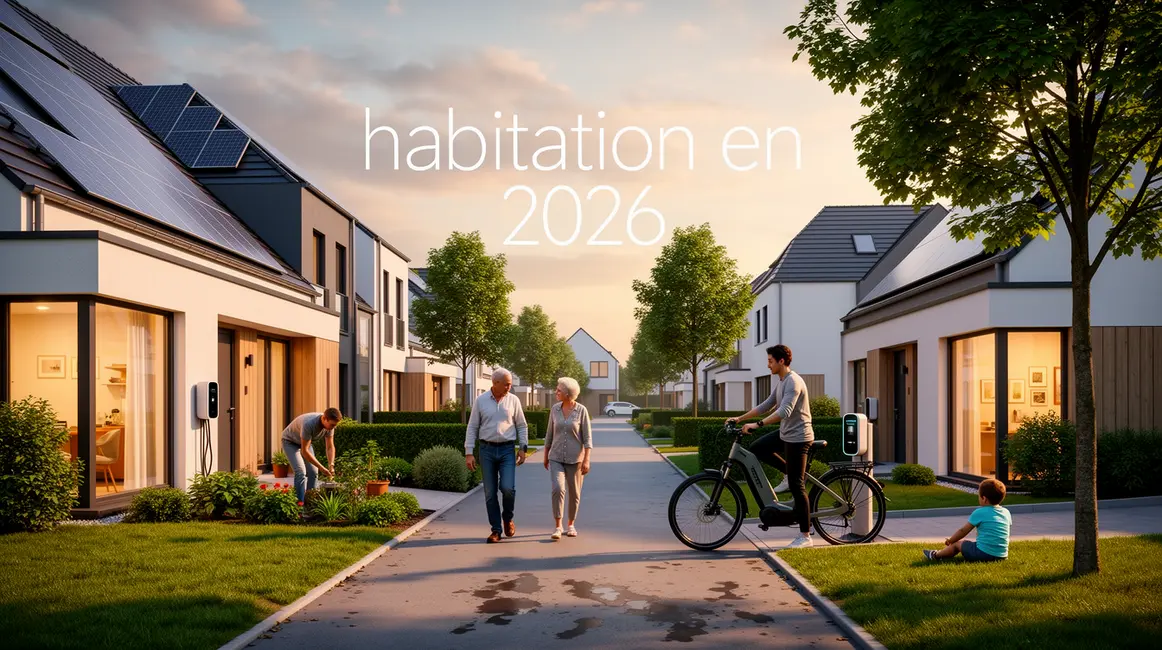 quartier résidentiel moderne habitation 2026