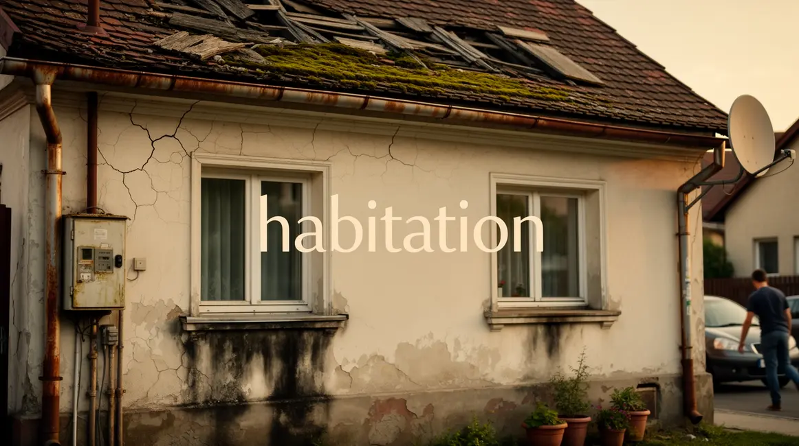 maison composite avec fissures humidite toiture abimee installations vieillissantes