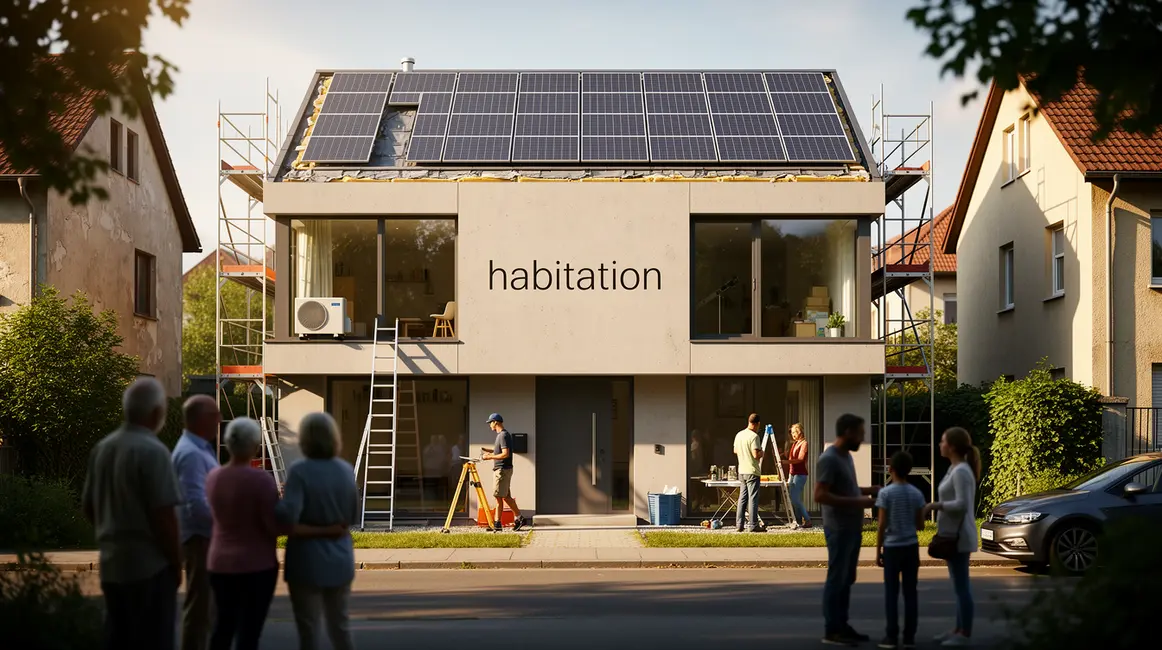 habitation moderne quartier energie travaux
