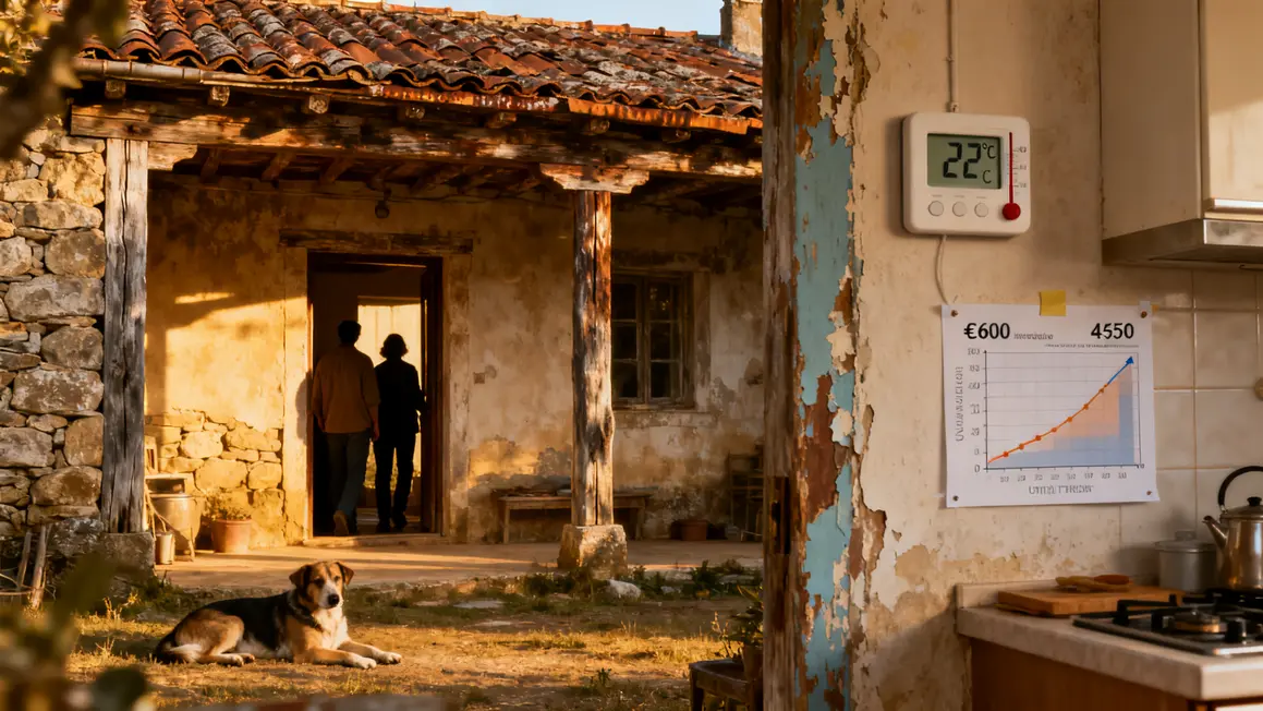 Maison rurale isolee, isolation mise en valeur, baisse factures en renovation energetique