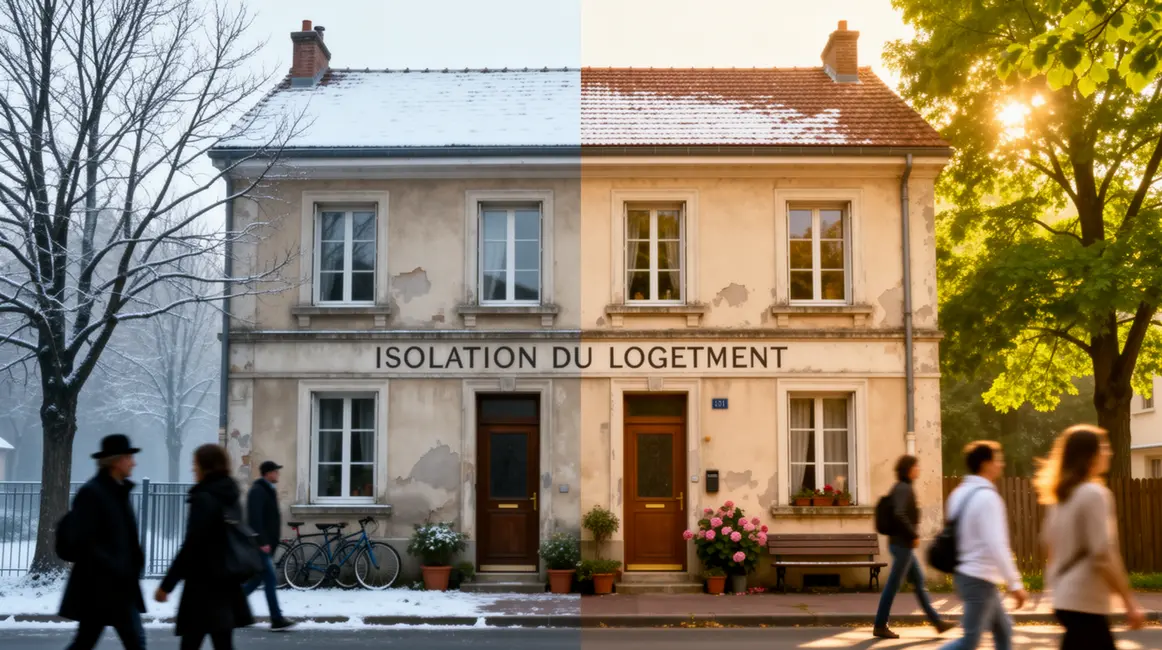 isolation du logement maison modeste été hiver