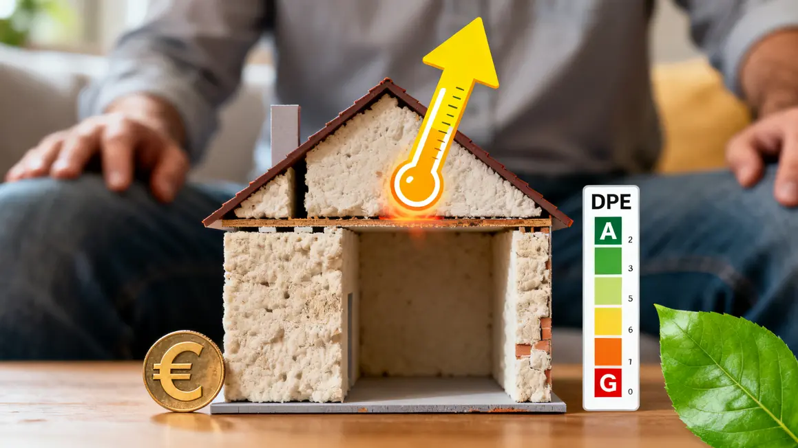 infographie isolation du logement pertes chaleur dpe