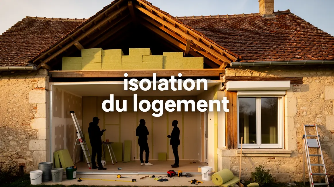 travaux d'isolation sur maison ancienne, combles, murs et fenêtres