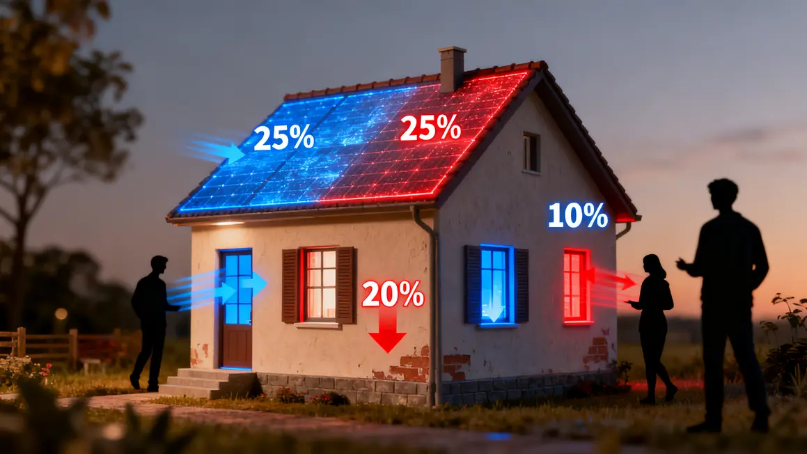isolation du logement deperditions thermiques maison
