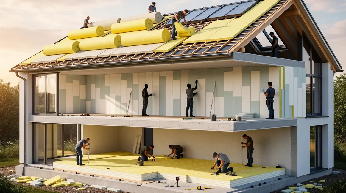 isolation logement maison moderne travaux