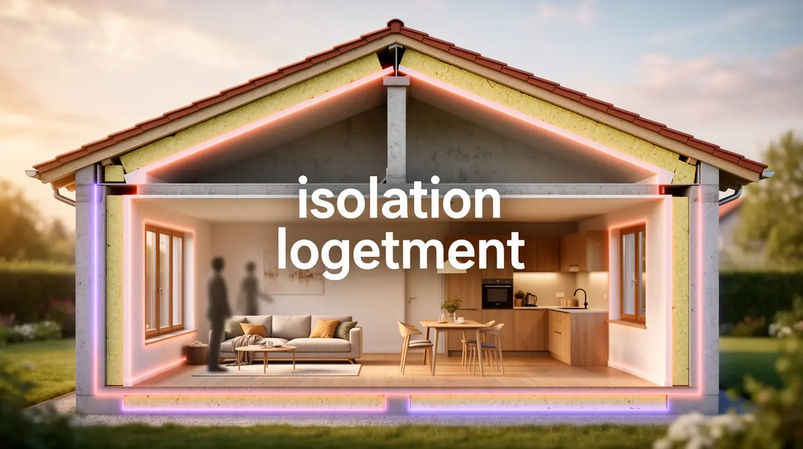 illustration zones isolation logement ponts thermiques