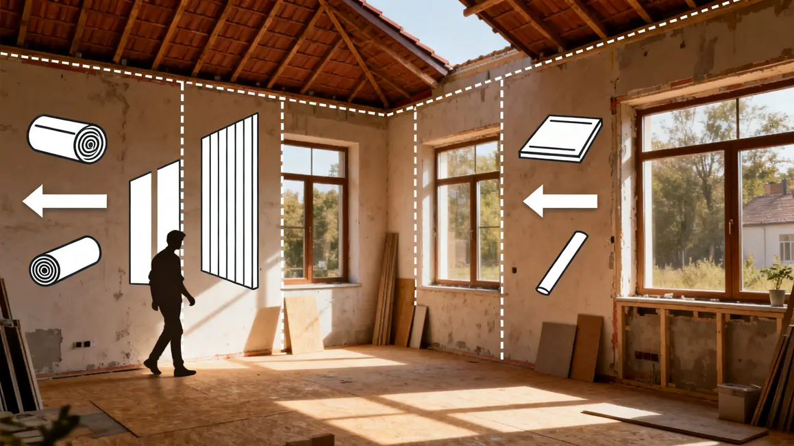 priorites isolation logement toiture murs fenetres planchers pictogrammes
