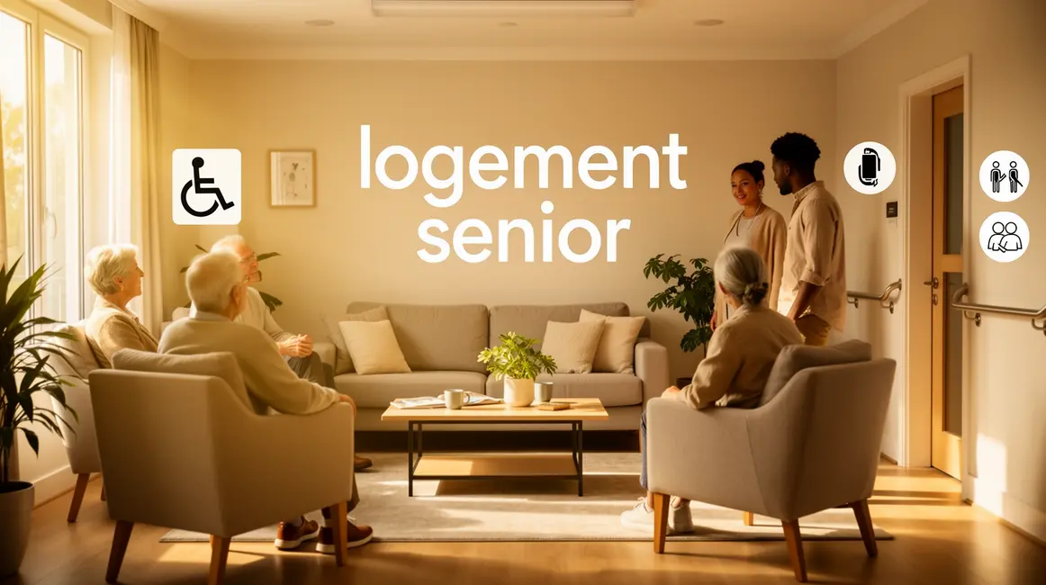 seniors dans salon accessible et convivial