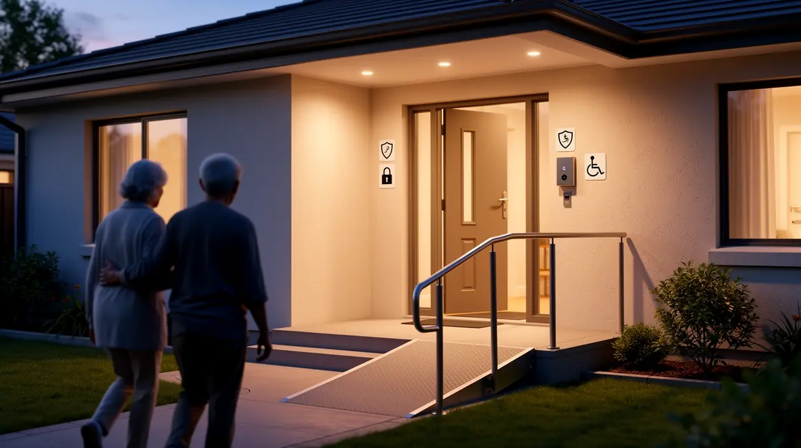 Maison moderne logement senior accessibilité sécurité