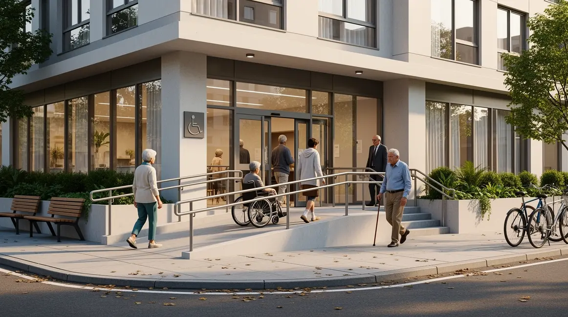 image SEO immeuble moderne logement senior