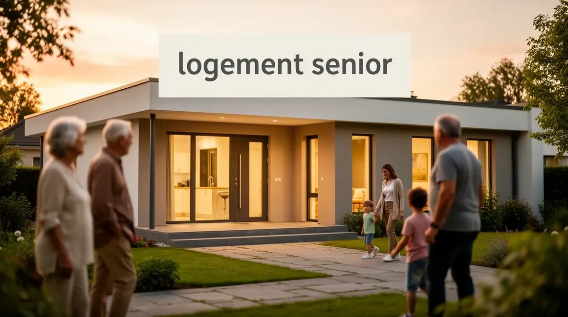 logement senior accessible devant pavillon moderne