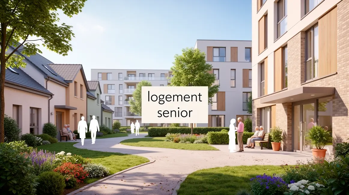 ensemble logements seniors maisons residences colocation moderne vegetation