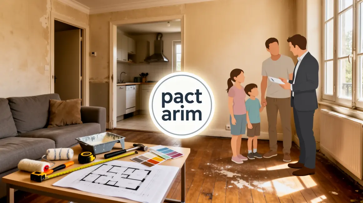 Illustration photo réaliste pact arim rénovation logement