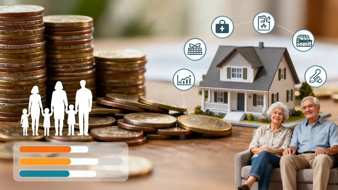 Visuel aides financières Pact Arim, pourcentage, familles, schéma maison
