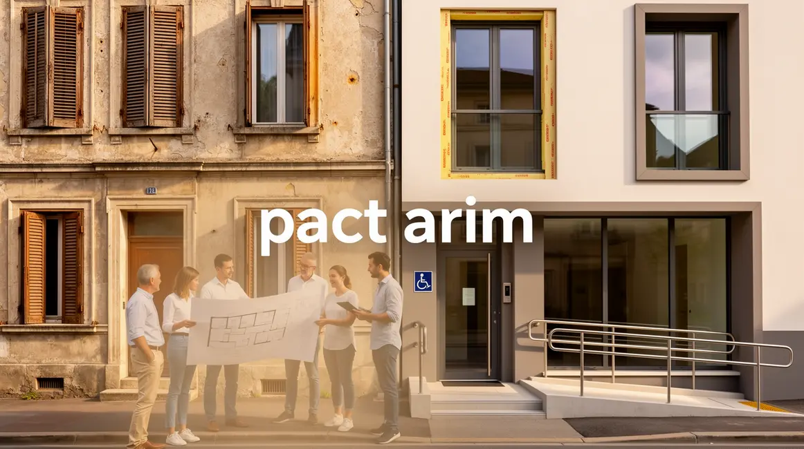 Pact Arim logement ancien moderne silhouettes plan facade
