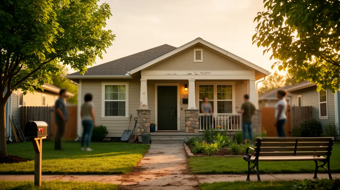 Maison familiale rénovée, Pact Arim SOLIHA, silhouettes chaleureuses