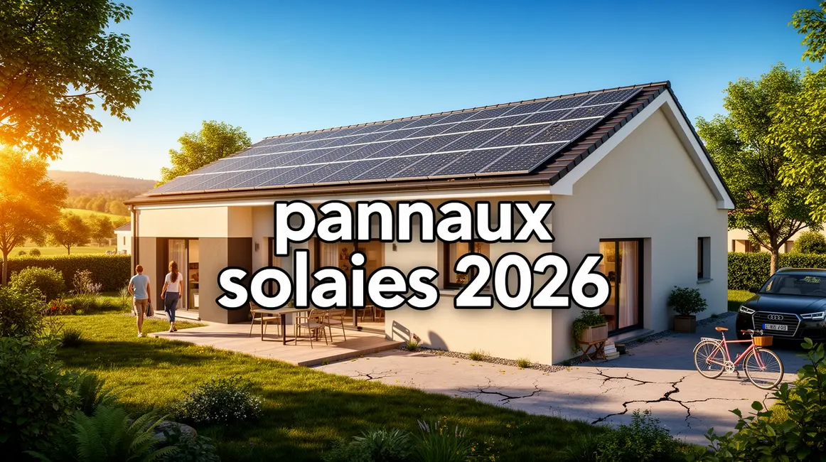 Vue maison panneaux solaires 2026 campagne
