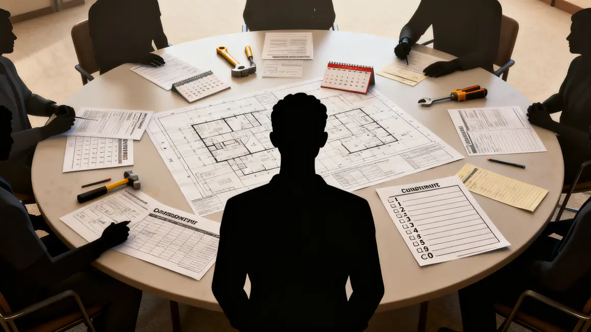 Réunion préparation travaux copropriété