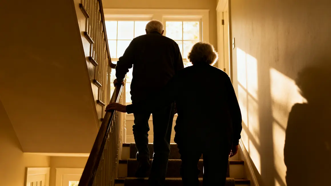 seniors escalier rampe sans obstacle