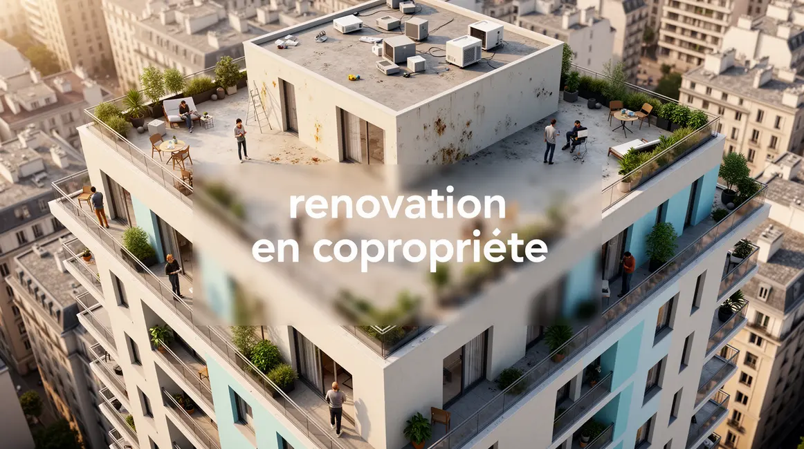 Vue immeuble rénovation copropriété budget serré