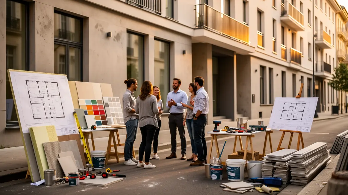 façade immeuble renovation en copropriete étapes