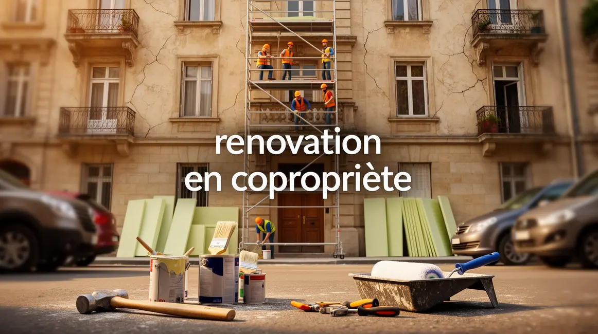 renovation en copropriete immeuble ancien en chantier
