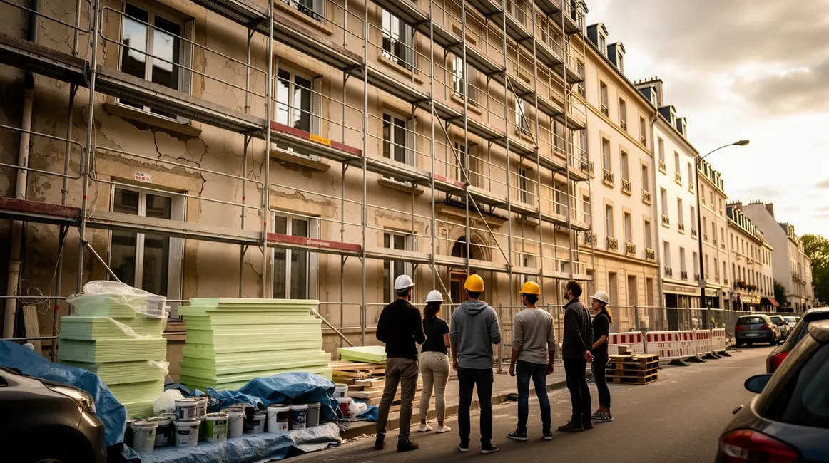 Immeuble en rénovation avec artisans copropriétaires