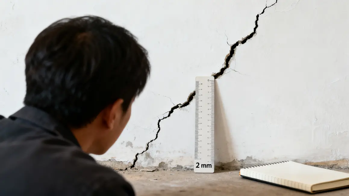 mur fissure inspection renovation