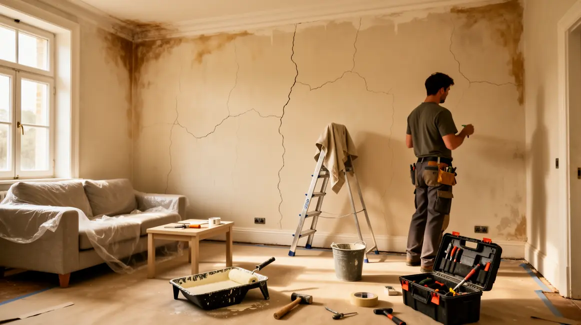 salon fissures humidite outils renovation