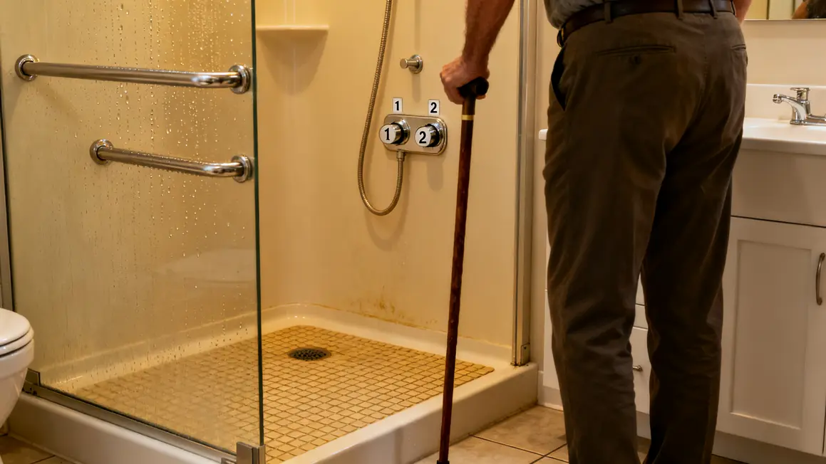 salle bain sécurisée barres appui douche