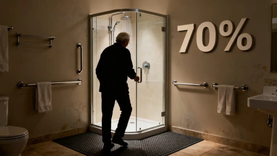Salle de bains adaptée sécurisée senior, chiffres accidents