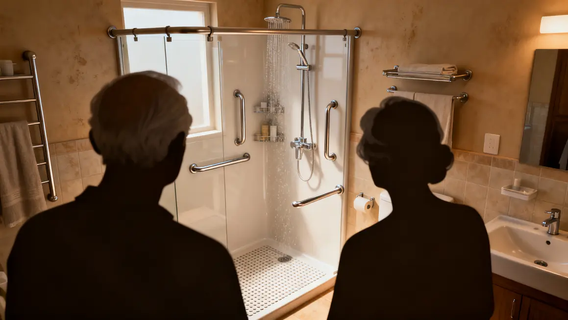 salle de bain sécurisée senior douche italienne