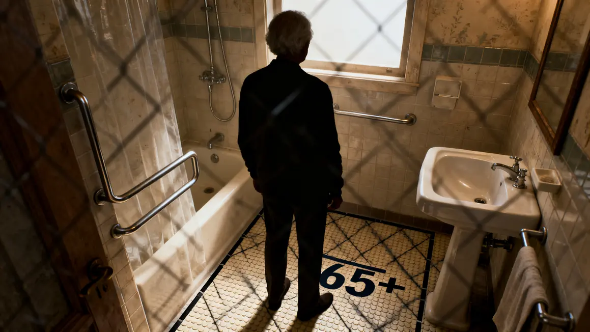Salle de bains adaptée sécurisée senior sols antidérapants barres appui