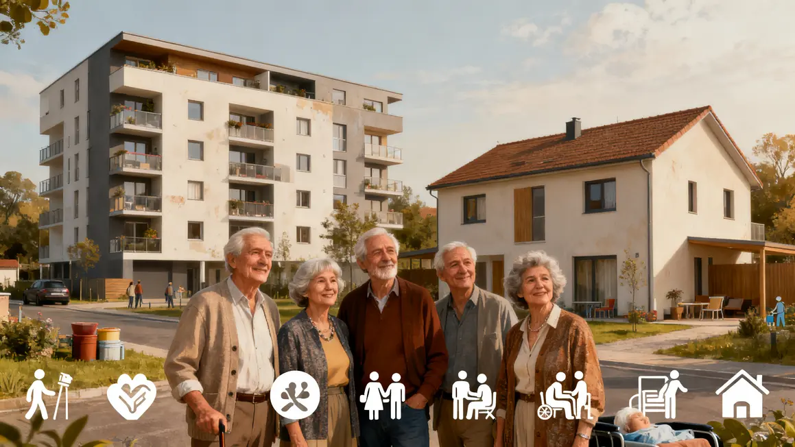 options logement senior collectif maintien domicile
