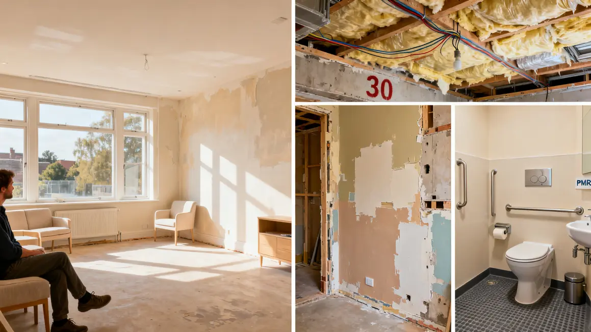 Schema types travaux renovation isolation structure PMR