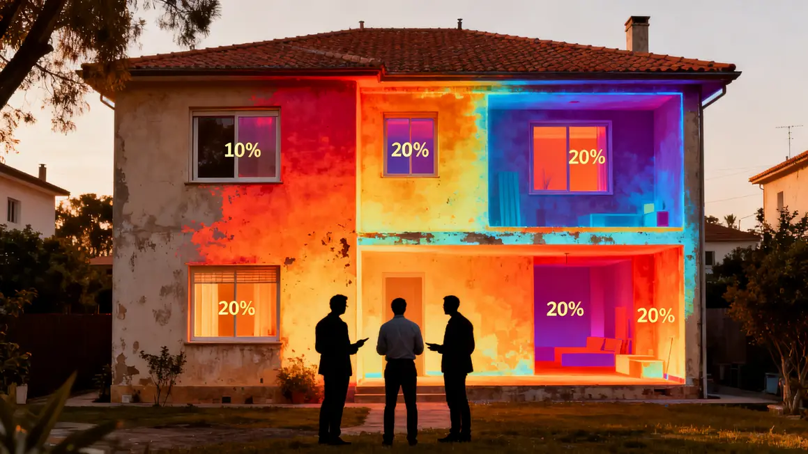 Zones perte thermique maison expert audit
