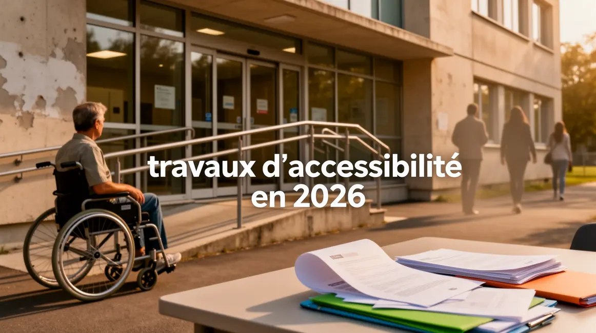 Immeuble rampe accessible fauteuil roulant et démarches administratives