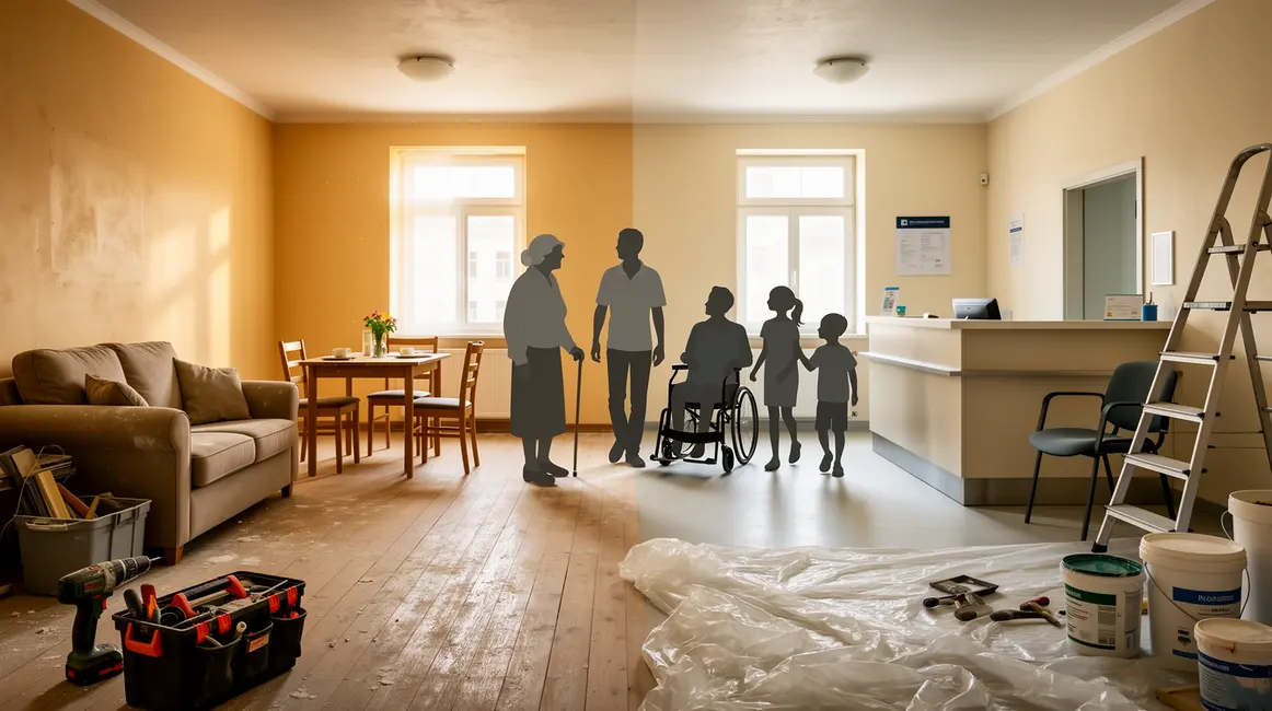 Illustration travaux accessibilité pour logement et local professionnel