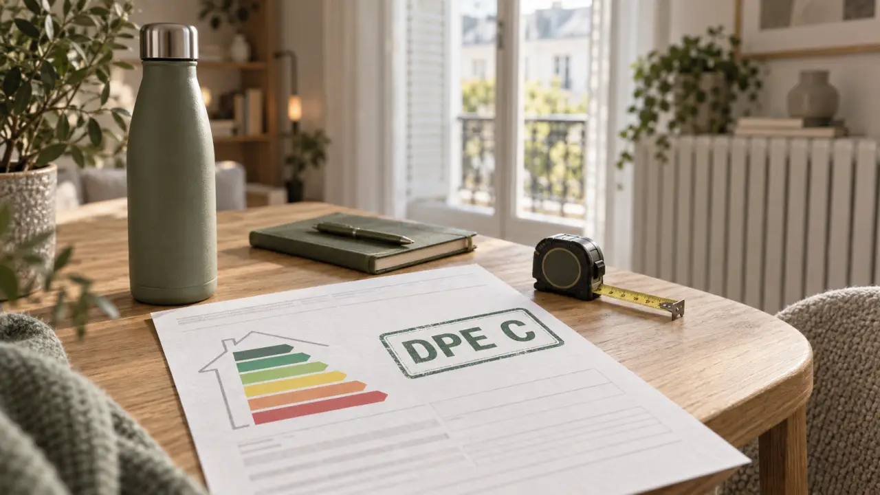 dpe c : logement économe, appartement lumineux avec étiquette dpe c