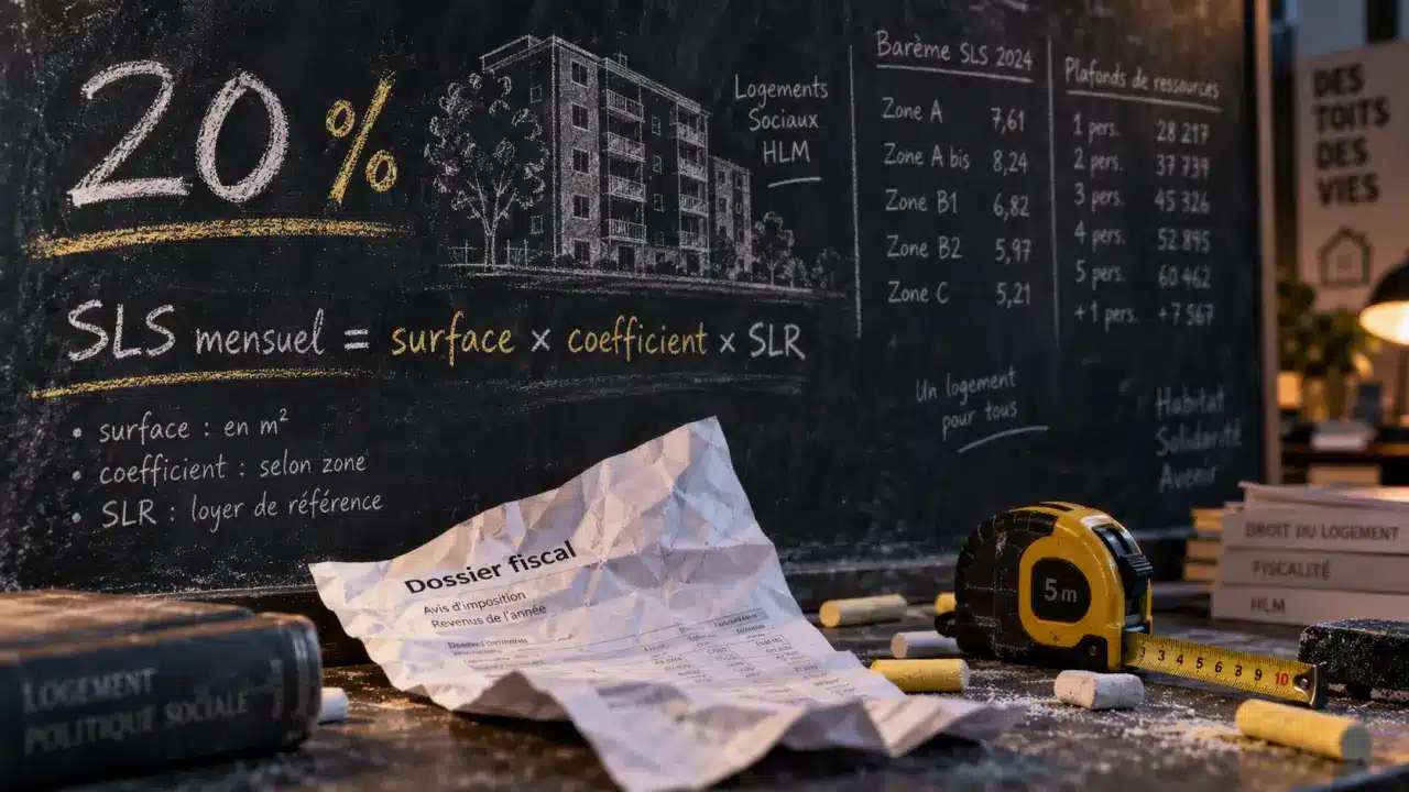 Plafond ressources HLM pour surloyer : calcul SLS et dépassement 20 %