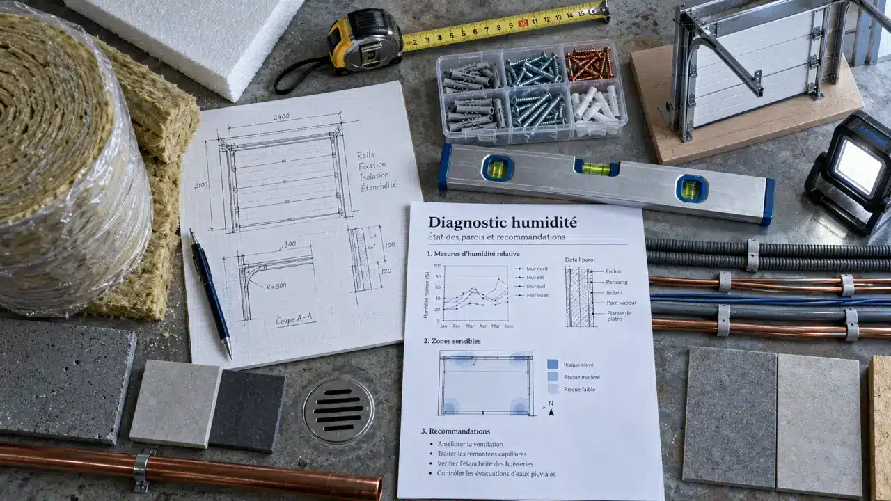 Rénovation garage : planification travaux avec isolation et électricité