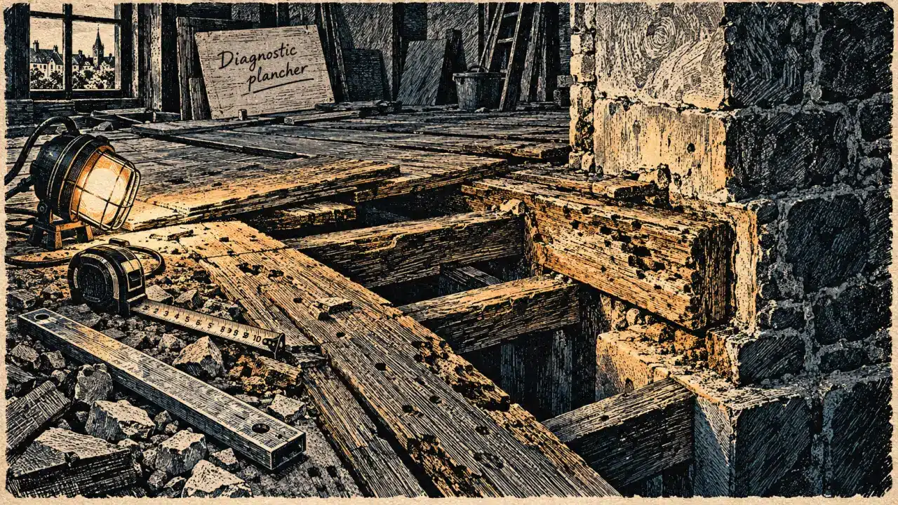 Rénovation plancher maison ancienne : diagnostic du poids sur murs